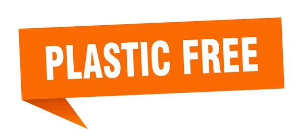 Plastikowy Baner Plastikowa Bańka Wolności Słowa Znak Wolny Tworzyw Sztucznych — Wektor stockowy