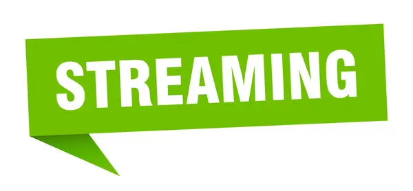 Banner Streaming Bolla Vocale Streaming Segno Streaming — Vettoriale Stock