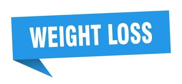 Weight Loss Banner Weight Loss Speech Bubble Weight Loss Sign — Stock Vector