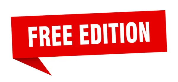 無料版バナー 無料版音声バブル 無料版のサイン — ストックベクタ