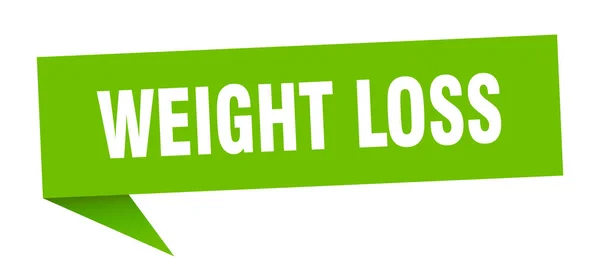 Weight Loss Banner Weight Loss Speech Bubble Weight Loss Sign — Stock Vector