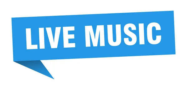 Ζωντανή Μουσική Πανό Ζωντανή Μουσική Φούσκα Ομιλία Ζώδιο Ζωντανή Μουσική — Διανυσματικό Αρχείο