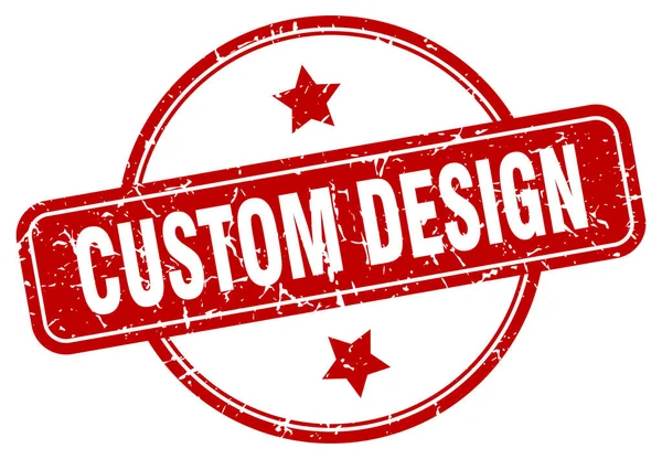 Custom Design Grunge Stamp Custom Design Vintage Stamp — Stock Vector