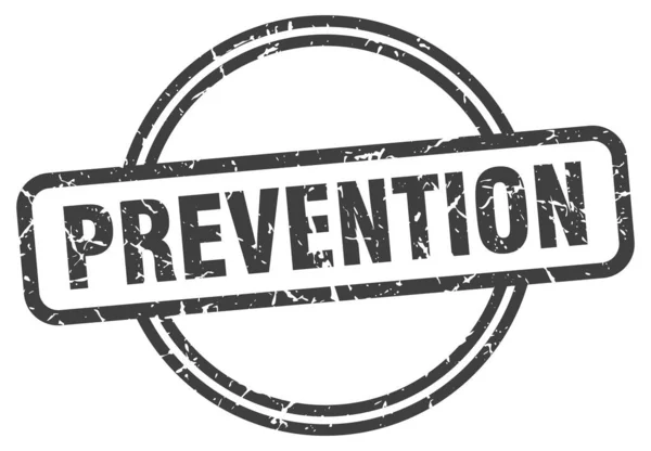 Sello Grunge Prevención Prevención Ronda Vintage Sello — Archivo Imágenes Vectoriales