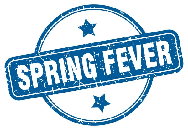 Spring Fever Grunge Stamp Spring Fever Vintage Stamp — Stock Vector