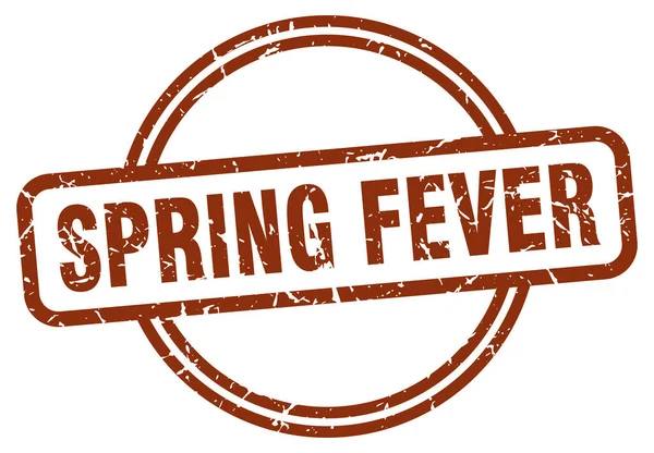 Spring Fever Grunge Stamp Spring Fever Vintage Stamp — Stock Vector