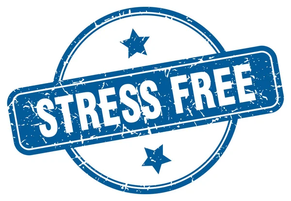 Stress Free Grunge Stamp Stress Free Vintage Stamp — Stock Vector