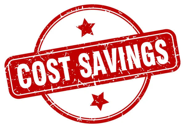 Cost Savings Grunge Stamp Cost Savings Vintage Stamp — Stock Vector