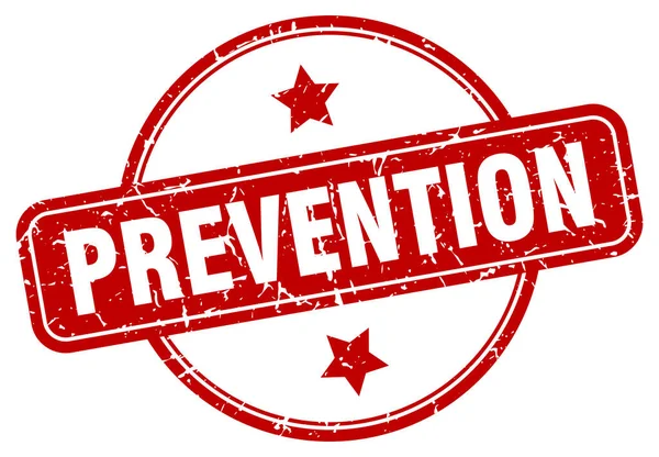 Sello Grunge Prevención Prevención Ronda Vintage Sello — Archivo Imágenes Vectoriales