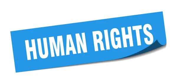 Etiqueta Derechos Humanos Signo Aislado Cuadrado Derechos Humanos Etiqueta Derechos — Vector de stock