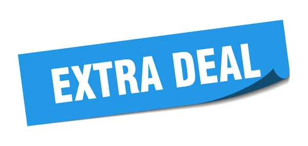 Extra Deal Sticker Extra Deal Square Isolated Sign Extra Deal — Stock Vector