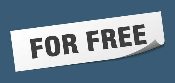 Бесплатного Стикера Свободного Квадратного Изолированного Знака Бесплатной Этикетки — стоковый вектор