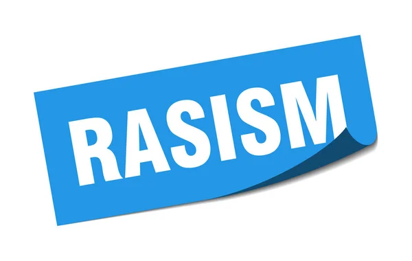 Rasism贴纸 Rasism广场孤立标志 Rasism标签 — 图库矢量图片