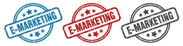 Marketing Bélyegző Marketing Kerek Izolált Jel Marketing Címke Készlet — Stock Vector
