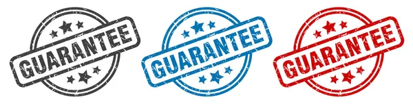 Guarantee Stamp Guarantee Isolated Sign Guarantee Label Set — Stock Vector