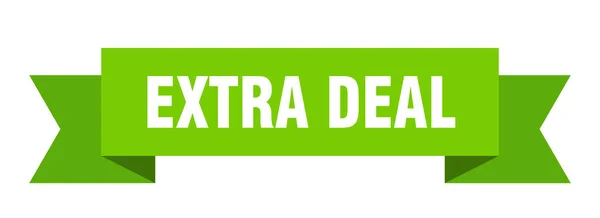 Extra Deal Ribbon Extra Deal Isolated Band Sign Extra Deal — Stock Vector