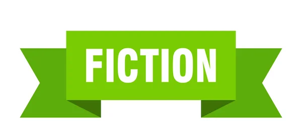 Fita Ficção Ficção Banda Isolada Sinal Banner Ficção —  Vetores de Stock