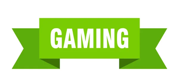 Gamelint Gaming Geïsoleerde Band Teken Spelbanner — Stockvector