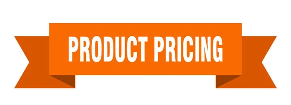 Лента Ценообразования Продукт Ценообразование Изолированный Знак Группы Баннер Цен Продукцию — стоковый вектор