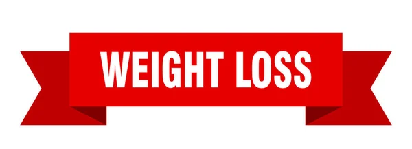 Gewichtsverlust Band Gewichtsverlust Isolierte Bandzeichen Banner Zur Gewichtsabnahme — Stockvektor