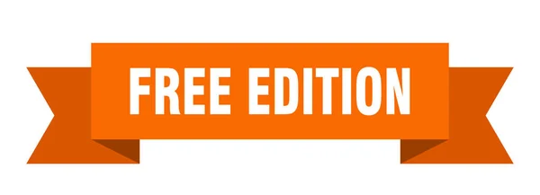無料版リボン 無料版の孤立バンドサイン 無料版バナー — ストックベクタ