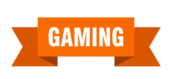 Gamelint Gaming Geïsoleerde Band Teken Spelbanner — Stockvector