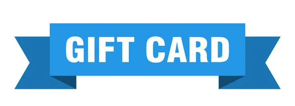 Fita Cartão Presente Cartão Presente Sinal Banda Isolado Banner Cartão —  Vetores de Stock