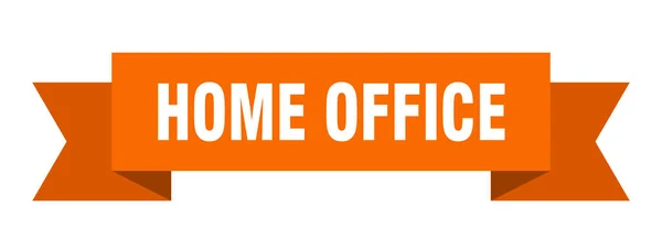 Cinta Oficina Casa Oficina Casa Signo Banda Aislada Banner Oficina — Vector de stock