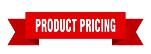 Лента Ценообразования Продукт Ценообразование Изолированный Знак Группы Баннер Цен Продукцию — стоковый вектор