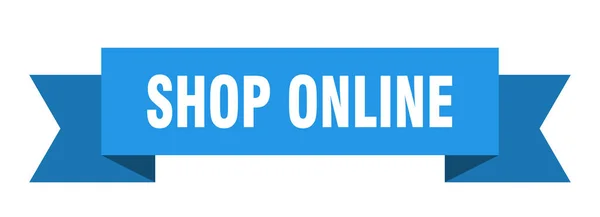 Online Shop Band Online Kaufen Isolierte Band Zeichen Banner Online — Stockvektor