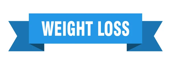 Gewichtsverlust Band Gewichtsverlust Isolierte Bandzeichen Banner Zur Gewichtsabnahme — Stockvektor