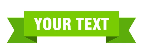 Ihr Textband Ihr Text Isoliert Band Zeichen Ihr Textbanner — Stockvektor