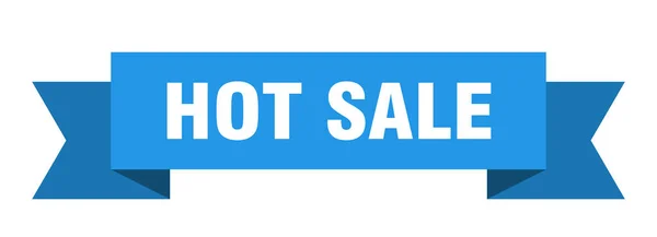 Καυτή Κορδέλα Πώλησης Καυτή Πώληση Απομονωμένο Σήμα Μπάντα Πανό Θερμής — Διανυσματικό Αρχείο