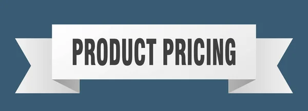 Cinta Precios Productos Precio Del Producto Signo Banda Aislada Banner — Archivo Imágenes Vectoriales