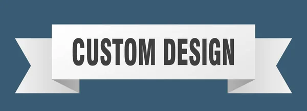 Fita Design Personalizado Design Personalizado Sinal Banda Isolado Banner Design — Vetor de Stock