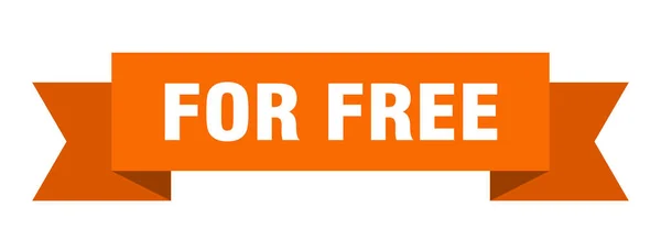 Бесплатной Ленты Бесплатно Изолированный Знак Полосы Бесплатного Баннера — стоковый вектор
