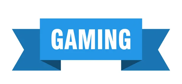 Gamelint Gaming Geïsoleerde Band Teken Spelbanner — Stockvector