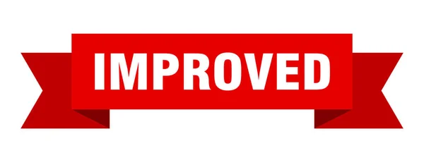 Βελτιωμένη Κορδέλα Βελτιωμένο Σήμα Απομονωμένης Ζώνης Βελτιωμένο Banner — Διανυσματικό Αρχείο