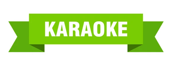 Wstążka Karaoke Znak Samotnego Zespołu Karaoke Sztandar Karaoke — Wektor stockowy