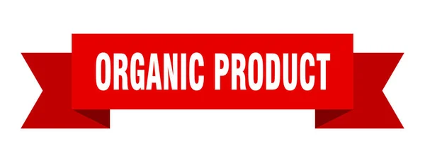 Cinta Producto Ecológico Signo Banda Aislado Producto Orgánico Banner Producto — Archivo Imágenes Vectoriales