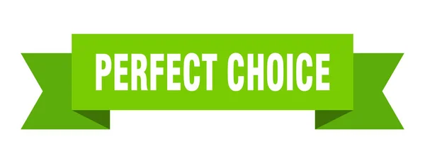 Лента Идеального Выбора Идеальный Выбор Изолированный Знак Группы Идеальный Выбор — стоковый вектор