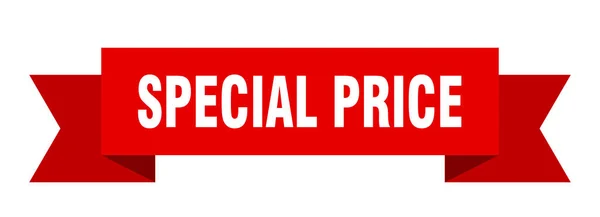 Fita Preço Especial Preço Especial Sinal Banda Isolada Banner Preço — Vetor de Stock