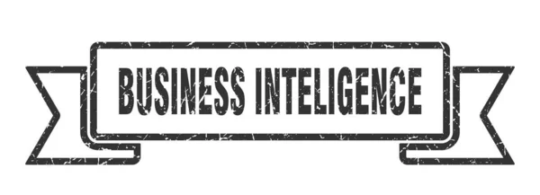 Επιχειρηματική Κορδέλα Inteligence Business Inteligence Grunge Μπάντα Υπογράψει Banner Business — Διανυσματικό Αρχείο