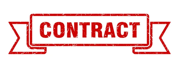 Fita Contratual Contrato Grunge Band Sign Banner Contrato —  Vetores de Stock