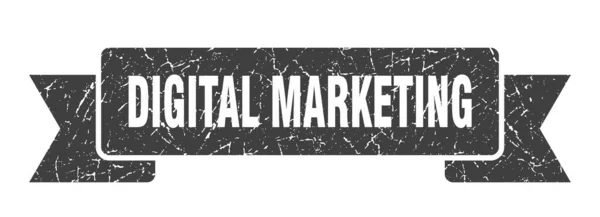 Digitális Marketing Szalag Digitális Marketing Grunge Zenekar Jel Digitális Marketing — Stock Vector