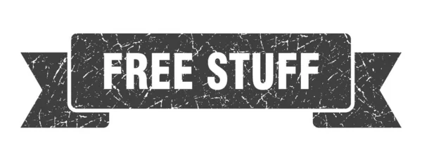 Free Stuff Ribbon Free Stuff Grunge Band Sign Free Stuff — Stock Vector