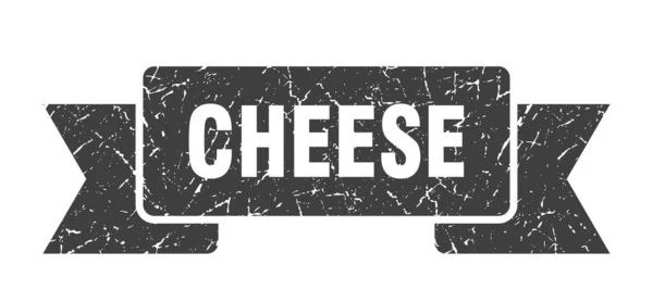 Сырная Лента Знак Гранж Группы Сыра Сырное Знамя — стоковый вектор
