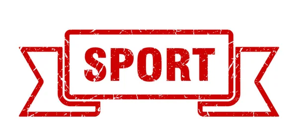 Спортивная Лента Знак Спортивной Гранж Группы Спортивный Баннер — стоковый вектор