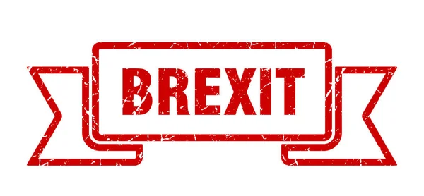 Ruban Brexit Brexit Grunge Band Signe Bannière Brexit — Image vectorielle