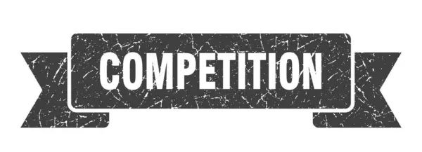Ruban Compétition Compétition Grunge Band Signe Bannière Compétition — Image vectorielle